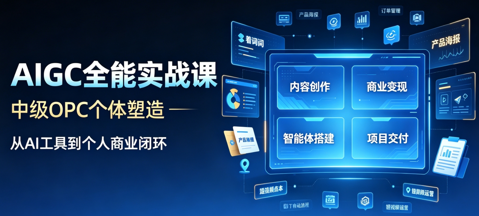 AIGC全能实战中级OPC个体塑造