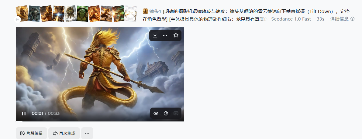 AI微短剧制作龙龟对决