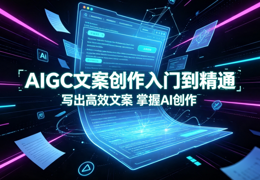 AIGC文案创作入门到精通