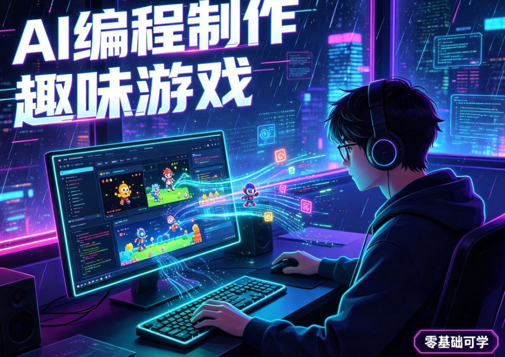 AI编程制作趣味游戏