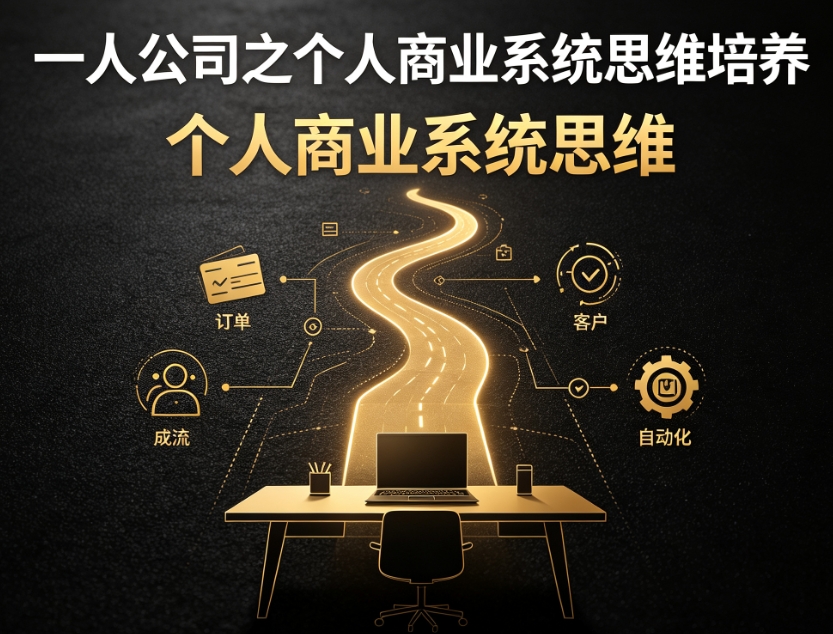 一人公司之个人商业系统思维培养