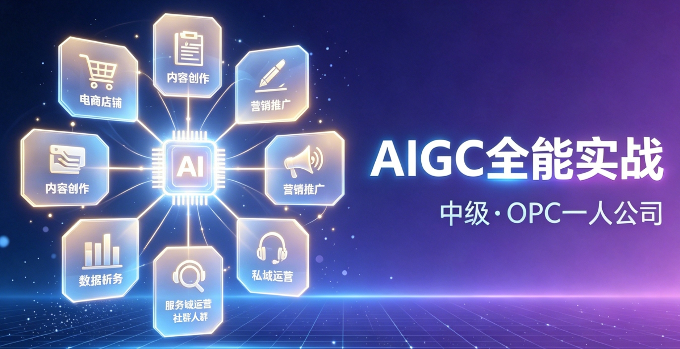 AIGC全能实战中级OPC个体塑造